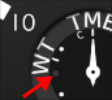 Compass dot on mode indicator